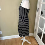 Anthropologie  Maeve Moka Striped One Shoulder Dress - small Photo 12