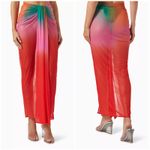 BAOBAB Nia Pareo Skirt Red Multi Lycra XS Sheer Cover Photo 1