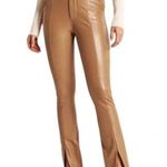 Abercrombie & Fitch tan the Skinny Ultra High Rise faux leather pants size 26 Photo 0