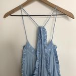 MISA Los Angeles Tassel Thale Maxi Dress Blue Womens Small Photo 10