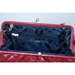 Apt. 9  Purse Red Quilted Handbag Clutch Metal Strap NEW Photo 4