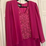 Ursula of Switzerland vintage pink lace cape dress 6 Photo 2