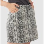 BlankNYC Womens Skirt Sz 27 Gray Henrietta Snakeskin Mini Y2K Grunge Streetwear Photo 2
