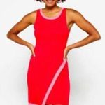 41 Hawthorne Sleeveless Knit Faux Wrap Bottom Mini Dress L Large NWOT Orange Photo 1