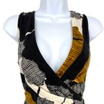 Deletta  Anthropologie Abstract Print Sleeveless V-Neck Dress Size Small NWT Photo 2