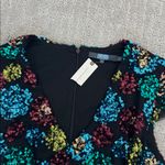 NWT Eva Franco Glenna Sequined Midi Dress festive cocktail black multicolor Size 12 Photo 8
