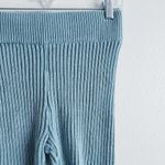 Urban Outfitters Kadin Knit Blue Ribbed Distressed Biker Shorts Photo 3