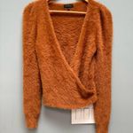 Majorelle  Coco Wrap Fluffy Sweater in Tan XS Photo 1