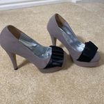 Light In The Box Women’s Gray Suede Shoes with Black Fabric Design on Front Size EU 37 Photo 1