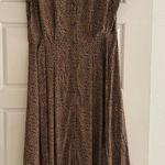 Loft  NWT Leopard Print Button Front Long Midi Dress Photo 0