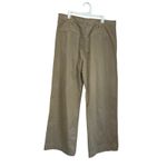 Pistola Ellery High Rise Wide Leg 100% Cotton Pants Size 30P in Sesame Tan Photo 3