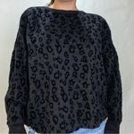 Z Supply Black Cheetah Crewneck Photo 0