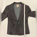 Nanette Lepore Charcoal Pinstripe Y2K Academia Blazer Size 4 Photo 9