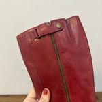 Dr. Martens Womens Red Jeni Boots Vintage Womens 8 Heel Knee High Buckle Retro Photo 6