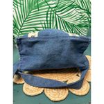 Sézane Blue Denim Shoulder Bag with Adjustable Strap Photo 2