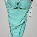 Gigi C Womens Mint Green High Waisted Cutout One Piece Swimsuit Sz XS Photo 0