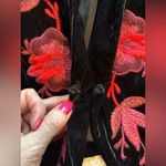 Anthropologie Ett:twa by  Cropped Velvet Floral Embroidered Jacket/Blazer Photo 5
