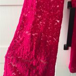 Free People Bright Pink Wide Leg Lace Pants Photo 1
