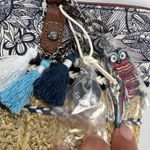 Sakroots Ellis Small Straw Satchel Shoulder Bag New Condition Tassels Owl Charm Photo 12