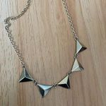 Forever 21 Gold Chain Necklace with Triangular Studs Photo 1