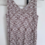 Nine West  Ribbed Neutral Browns Sleeveless Tank‎ Top Size M Photo 0