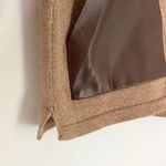 J.Crew Factory Merino Wool Faux Leather Pockets Sweater Brown Women’s Small Photo 7