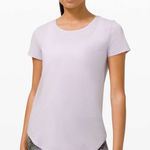 Lululemon  Love Crew Short Sleeve Lavender T Shirt Sz 8 Photo 0