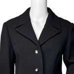 Uli Richter Specia Blazer Womens Large 42 Jacket Preppy Office Business Party Black Photo 4