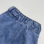 Vintage Denim Shorts High Waisted Juniors Embellished Waistband Cuffs Acid Wash Blue Size undefined Photo 9