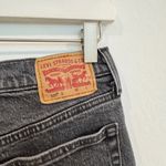 Levi's Levi’s Denim 501 High Rise Button Fly Raw Hem Cropped Jeans Faded Black Gray 26 Photo 5