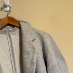 Marine layer  Light Gray Terrycloth Open Front Longline Blazer M Photo 4