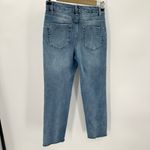 OAT NEW YORK Jeans Womens 2/26 Crop Raw Hem Denim Whisker Blue Stretch P0192 Photo 1