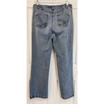 French Cuff Women's Jeans‎ Size 12P Blue Denim Rhinestone Embellished Pockets Photo 3