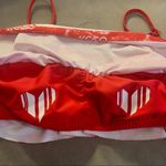 Chivette KCCO Patriotic Red and White Bikini Top Size M Photo 1