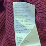 Free People  Red Maroon Long Sleeve Ribbed Knit Mock Neck Sweater Top Size S Photo 3