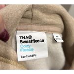 TNA Aritzia Cozy Fleece Boyfriend Fit Hoodie Women’s M Tan Size M Photo 4