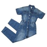 We The Free NWT People Marci Coverall in High Noon Denim Jumpsuit XS $128 Photo 0