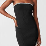 Ba&sh  Diana Strapless Crystal Embellished Ribbed Mini Bodycon Dress, Black, 0/XS Photo 0