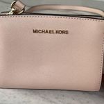Michael Kors  Selma Mini Crossbody Purse Saffiano Leather Blush Pink Chic Preppy Photo 7