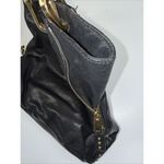 Marc Jacobs Padlock Studded Black Leather Shoulder Tote Bag Photo 3