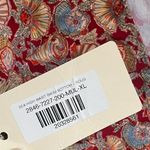 DOEN NWT Sea High Waist Bikini Bottom Women’s Size XL Seashell Print Swim Red Photo 7