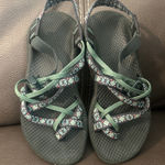 Chacos Chaco Women's Size W 6 Green Blue Red Sport Sandals Hiking Water Paddle Activity Photo 0