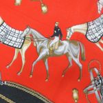 Vintage 60s Equestrian Horse Square Scarf Wraps Photo 9