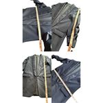 Gianni Bini Navy Blue Jemma Ruched 3/4 Sleeve Shawl Collar Twill Boyfriend Blaze Photo 10