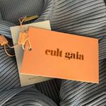 Cult Gaia Zenda front-knot knit mini dress in steel blue size XS extra small Photo 9