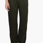 Anthropologie n:PHILANTHROPY Cotton French Terry Zipper Trim Jogger Sweat Pants Photo 0