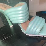 Yoki NIB  Women's Size:6.5 Open Toe Heels Pump Color:Lime/Turquoise, 3” Heel Photo 5