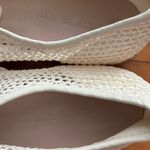 All Black Size 38 US 7.5 Woven Oxfords Shoes Lace Up Cream TINY FLAW Photo 5