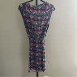 Matilda Jane Splendid Cap Sleeve Blue Floral Short Dress Women's Size Medium Photo 3