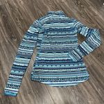 Nike RUNNING DRI-FIT WOMENS BLUE LONG SLEEVE 1/4 ZIP SHIRT SIZE Small Photo 2